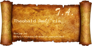 Theobald Amázia névjegykártya